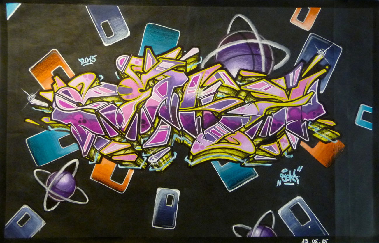 Graffiti Wall - Photo by Sake - Seka