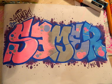 Graffiti Sketch - Photo by Samer_One - Samer, Sketch, Molotow