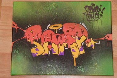 Graffiti Wall - Photo by Sampler - canvas