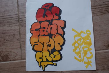 Graffiti Sketch - Photo by Sampler - WCS'CRU!