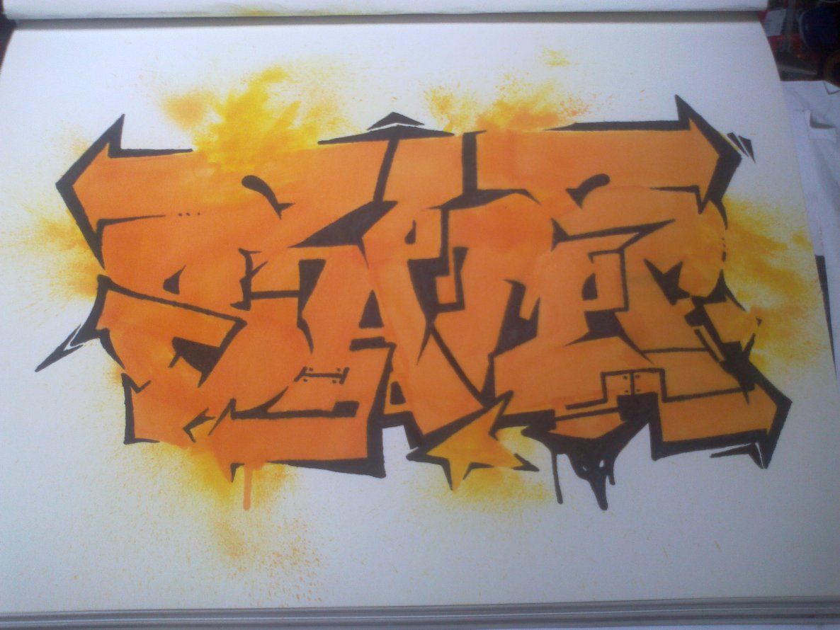 Graffiti Sketch - Photo by Sampler - *****************