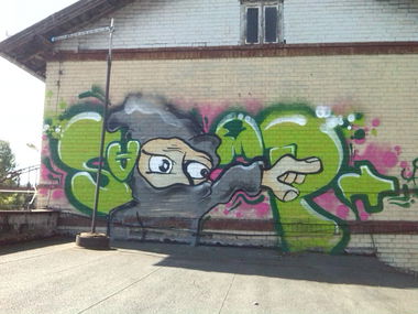 Graffiti Bombing - Photo by Sampler