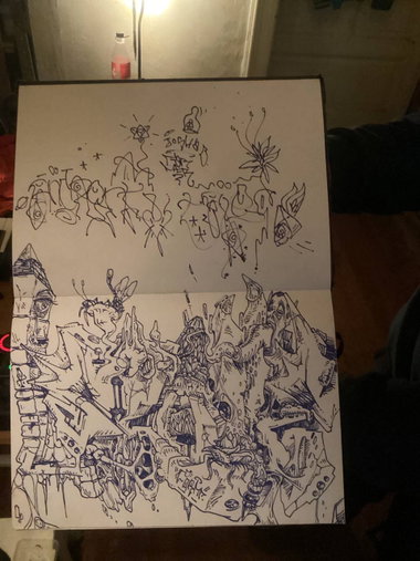 Graffiti Sketch - Photo by Samuelleumas - sketch, pegs, farm