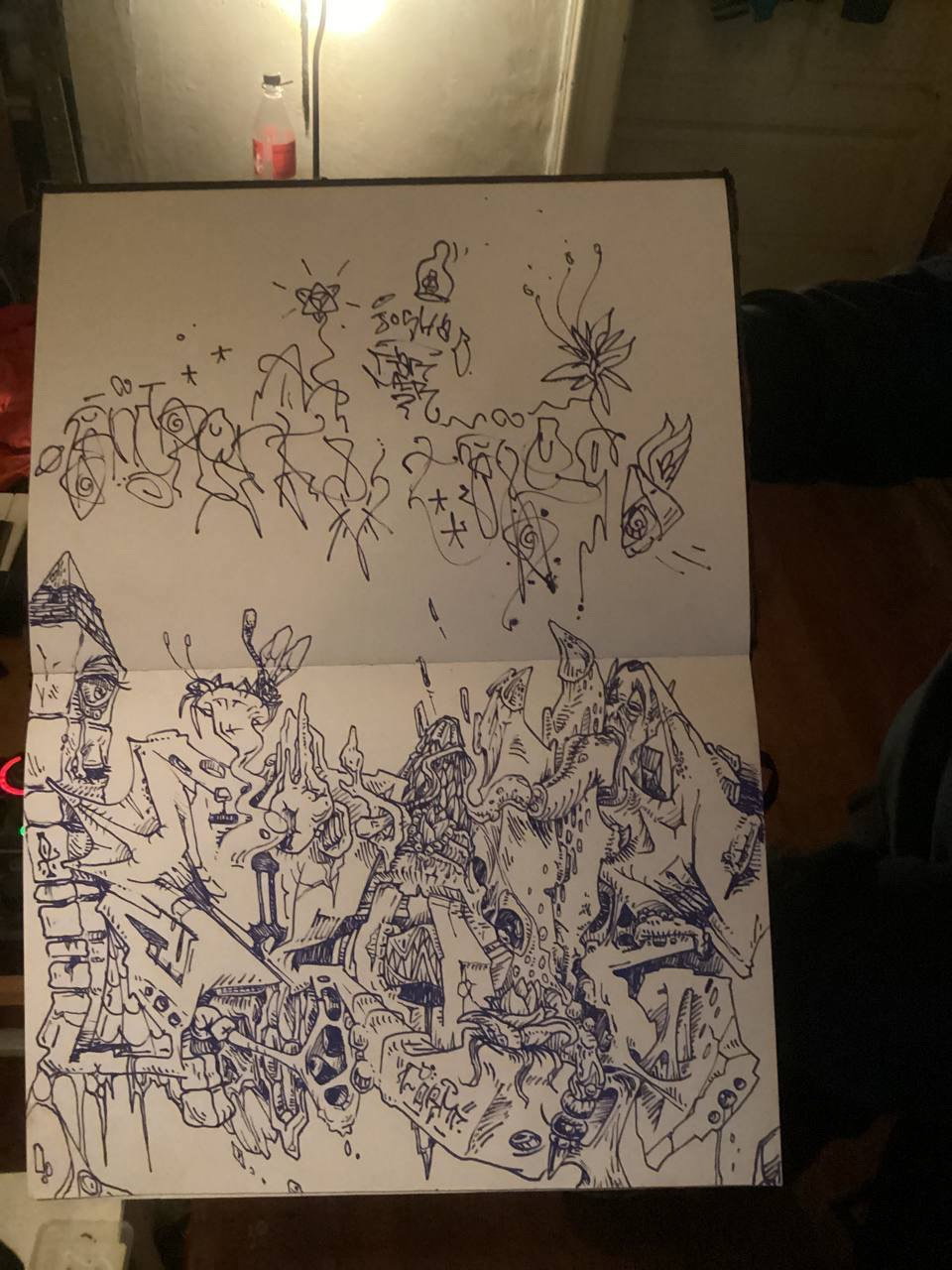 Graffiti Sketch - Photo by Samuelleumas - sketch, pegs, farm