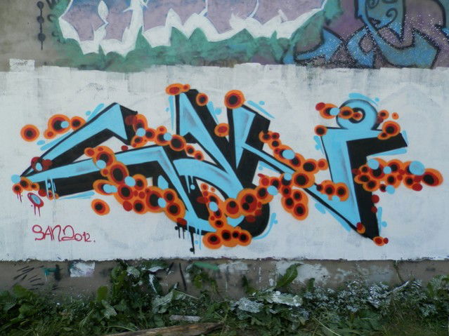 Graffiti Wall in Lviv, Sambir - Photo by SanOne