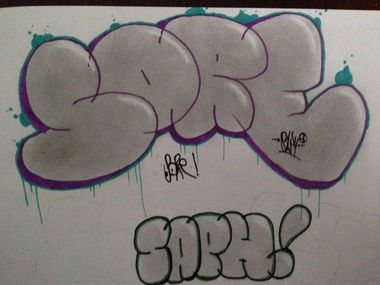 Graffiti Sketch - Photo by Saph - SoreSaphthrowupthrowi (2016)