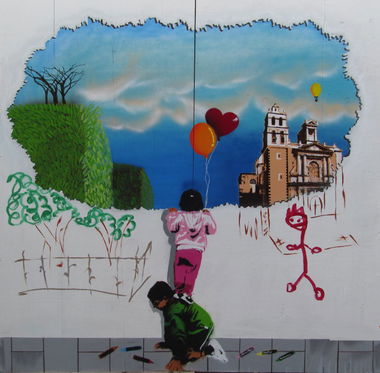 Graffiti Artwork in Tequisquiapan - Photo by SarckoMck - Artfucktory, ES, crew (2014)