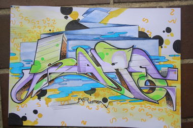 Graffiti Sketch - Photo by SareOne_DmbMcr - sare, mcr, dmb