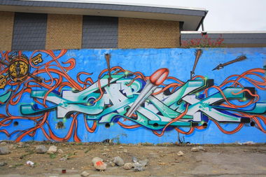 Graffiti Wall - Photo by SareOne_DmbMcr - sare, dmb, mcr (2013)