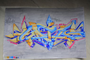 Graffiti Sketch - Photo by SareOne_DmbMcr - sare, dmb, mcr (2013)