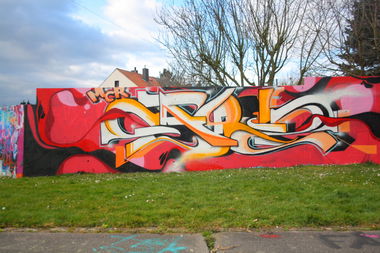 Graffiti Wall - Photo by SareOne_DmbMcr - sare, dmb, mcr (2014)