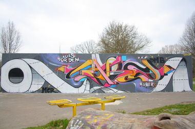 Graffiti Wall - Photo by SareOne_DmbMcr - sare, dmb, mcr (2014)
