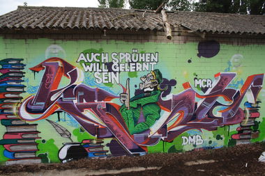 Graffiti Wall - Photo by SareOne_DmbMcr - sare, dmb, mcr (2014)