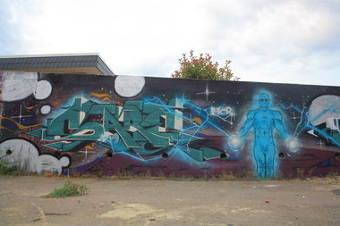 Graffiti Wall - Photo by SareOne_DmbMcr - sare, dmb, mcr (2014)