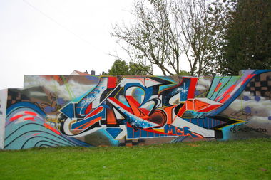 Graffiti Wall - Photo by SareOne_DmbMcr - sare, dmb, mcr (2014)