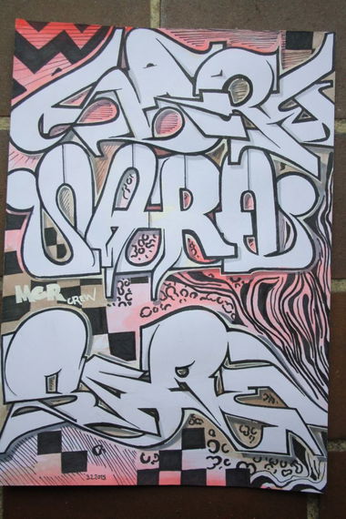 Graffiti Sketch in Belarus - Photo by SareOne_DmbMcr - Sare, Mcr, Aachen (2014)