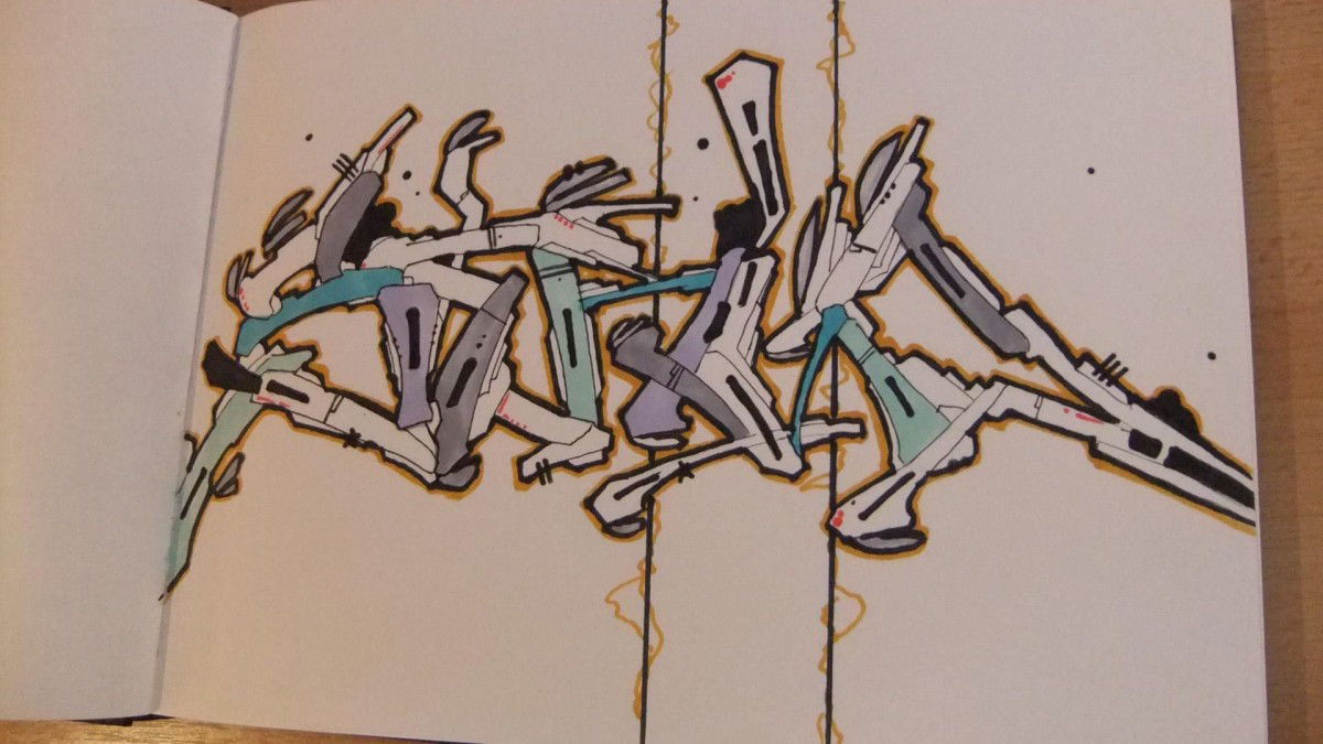 Graffiti Sketch in Berlin - Photo by Sarid_One - Sarid, One