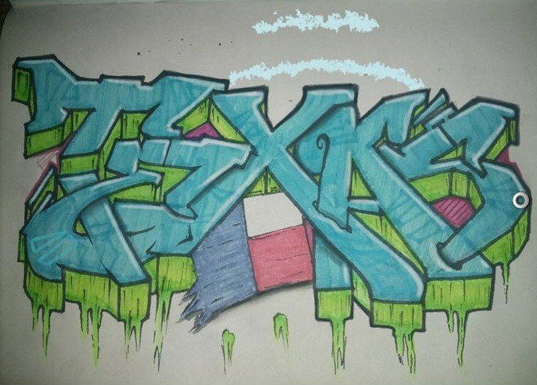 Graffiti Wall - Photo by Sarma - texas, battle