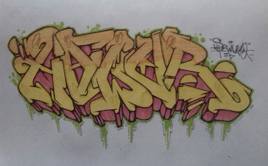 Graffiti Sketch - Photo by Sarma - ExchangeWithHawarSewuk2014!