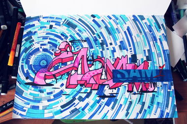 Graffiti Sketch in Russia - Photo by SashaSam (2013)