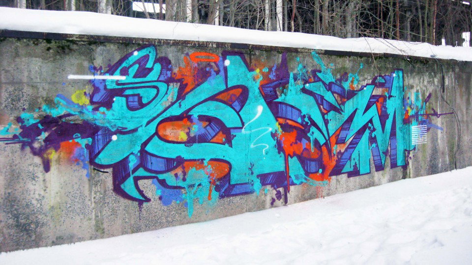 Graffiti Wall in Russia - Photo by SashaSam (2013)