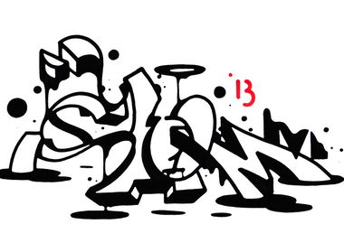 Graffiti Sketch in Russia - Photo by SashaSam (2013)