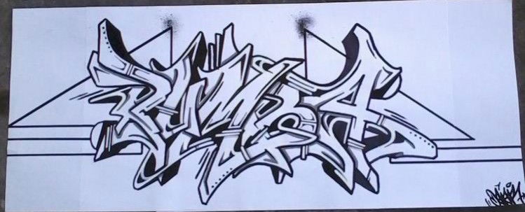 Graffiti Sketch - Photo by SatansBengel - Daiar, Pumba, MCR
