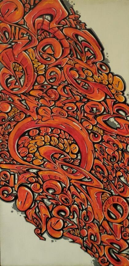 Graffiti Artwork - Photo by Satir460S - canvas, acrilic, brush