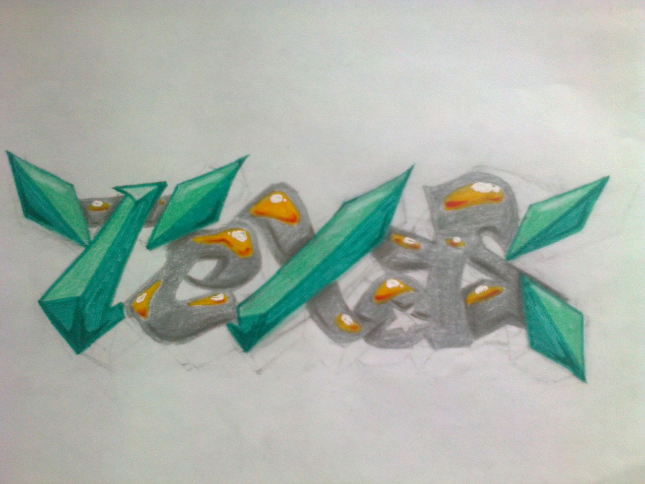 Graffiti Sketch - Photo by Save - battle, SAVE, TEXAS (2015)