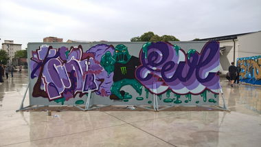 Graffiti Wall - Photo by Savior - kvatro, evil (2016)