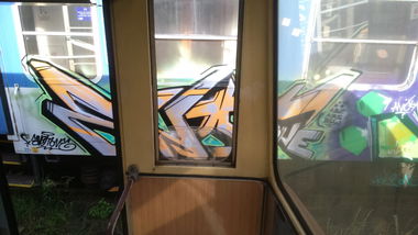 Graffiti Train - Photo by Sayker9 - enone (2015)