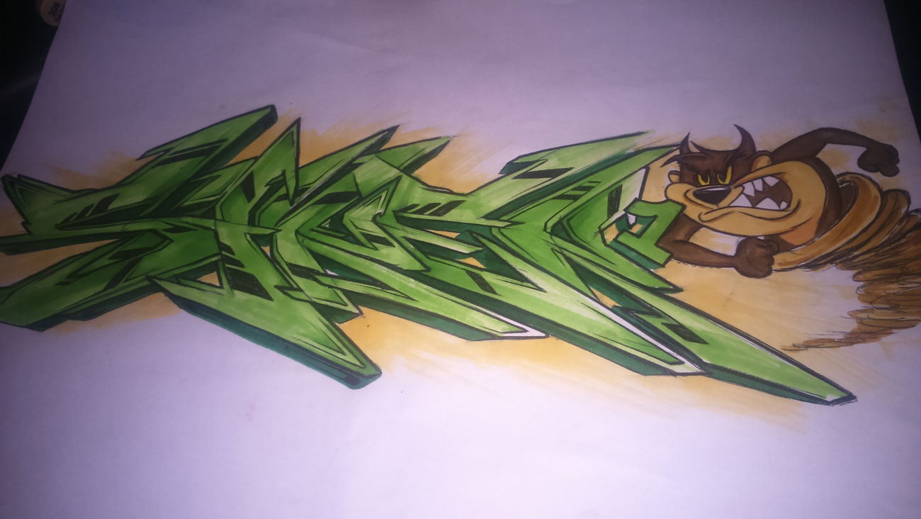 Graffiti Sketch - Photo by Sayker9 - taz, power (2015)