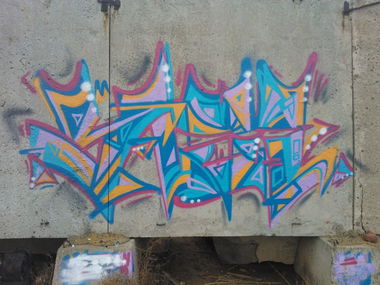 Graffiti Wall in Astrakhan - Photo by Saze