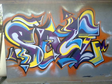 Graffiti Wall in Astrakhan - Photo by Saze