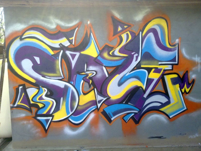 Graffiti Wall in Astrakhan - Photo by Saze