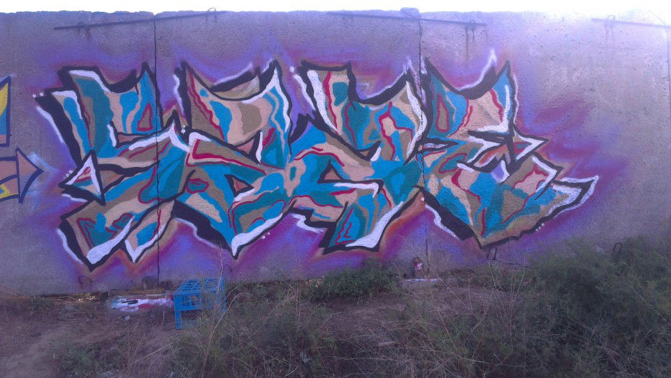 Graffiti Wall in Astrakhan - Photo by Saze