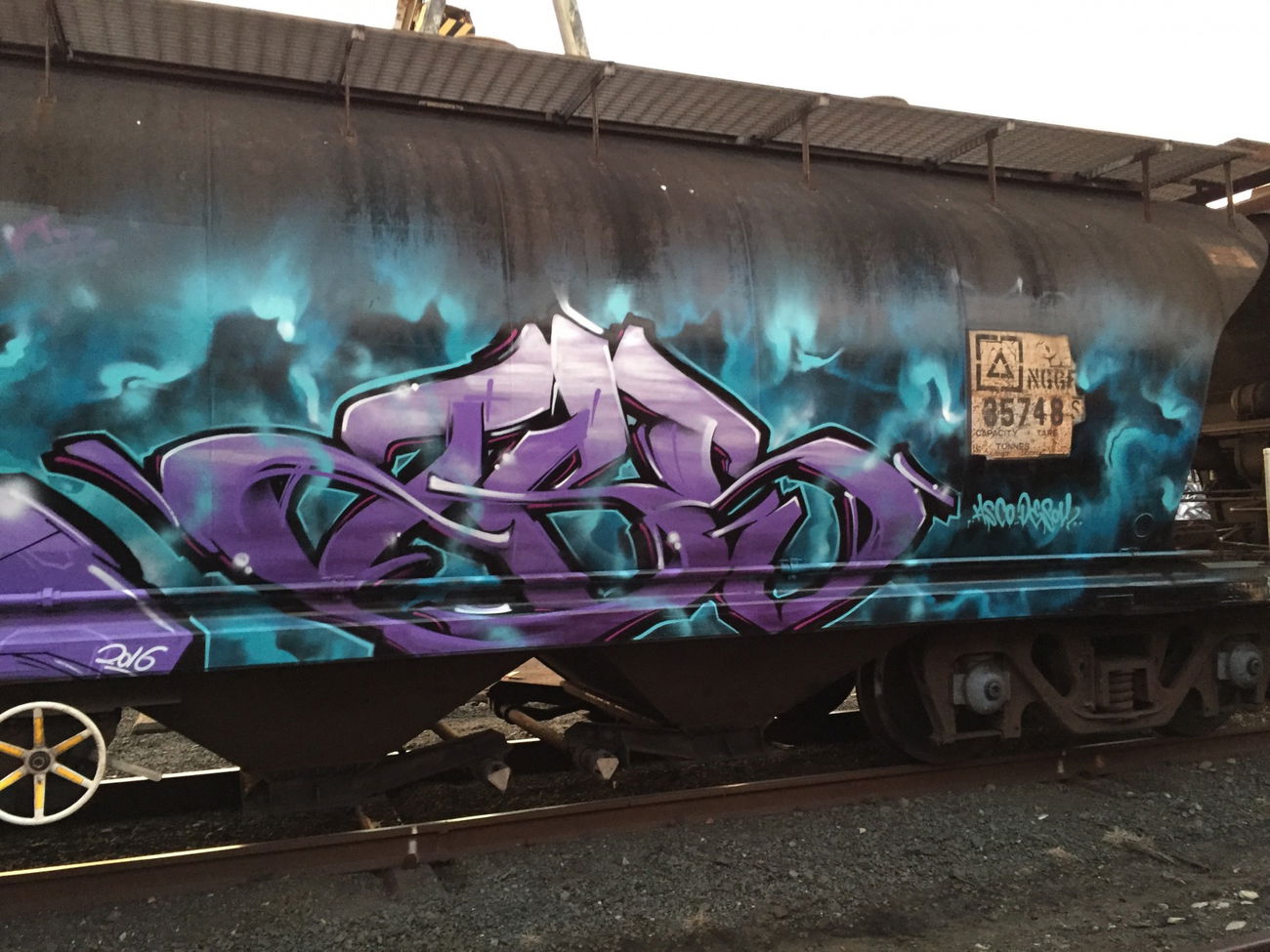Graffiti Train - Photo by Sbecky