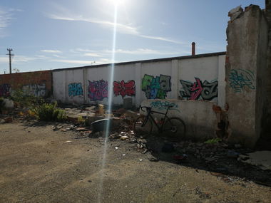 Graffiti Wall in Montijo - Photo by Scalp64