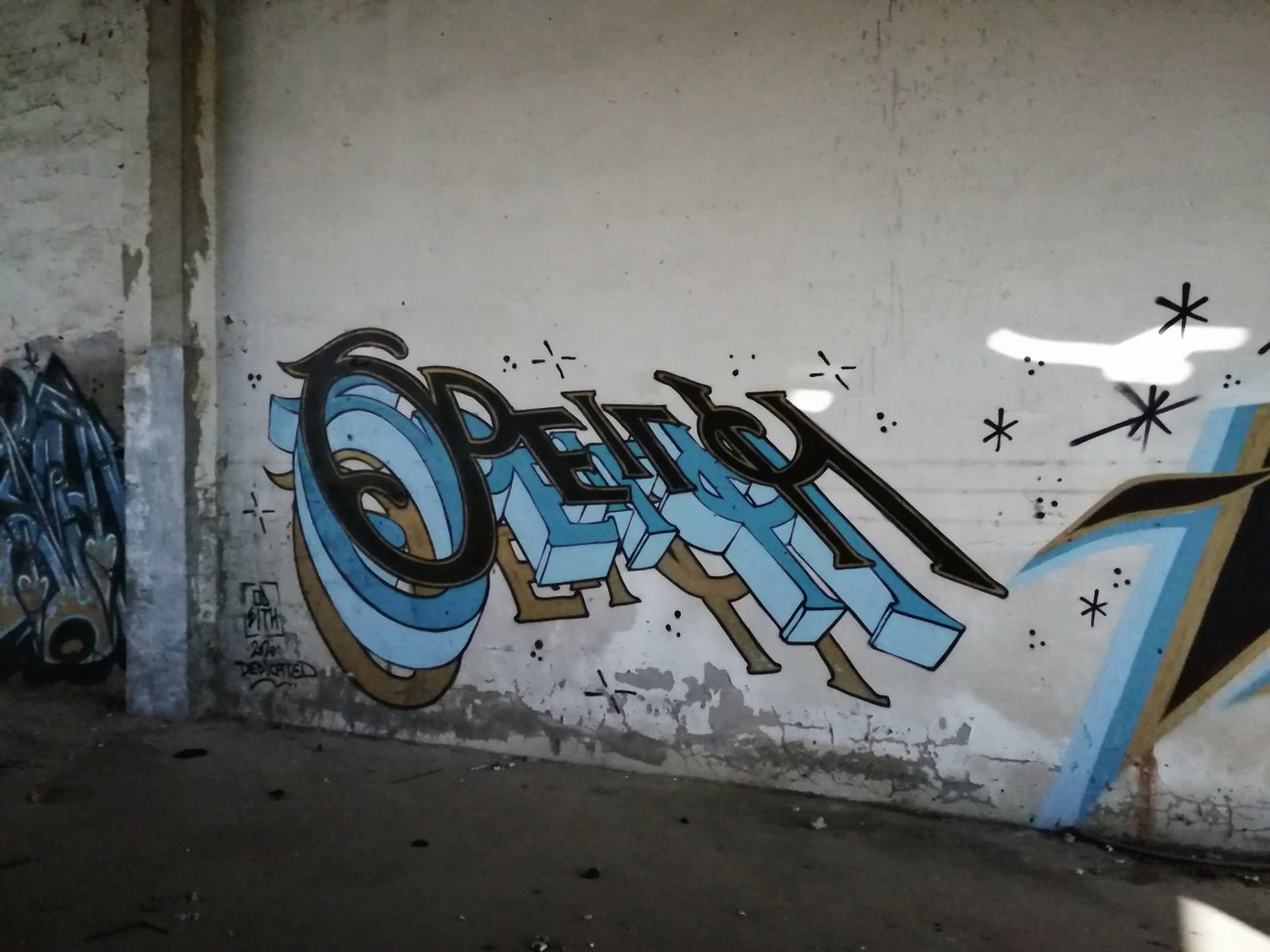 Graffiti Wall in Montijo - Photo by Scalp64