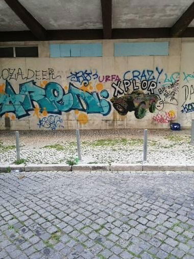 Graffiti Wall in Lissabon - Photo by Scalp64