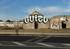 Graffiti Wall in Montijo - Photo by Scalp64