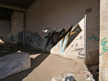 Graffiti Wall in Montijo - Photo by Scalp64