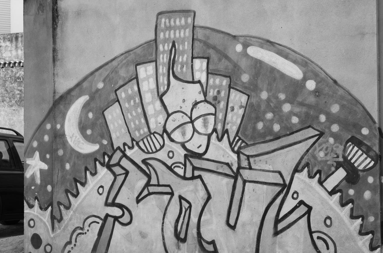 Graffiti Wall in Warte bitte... - Photo by Scalp64