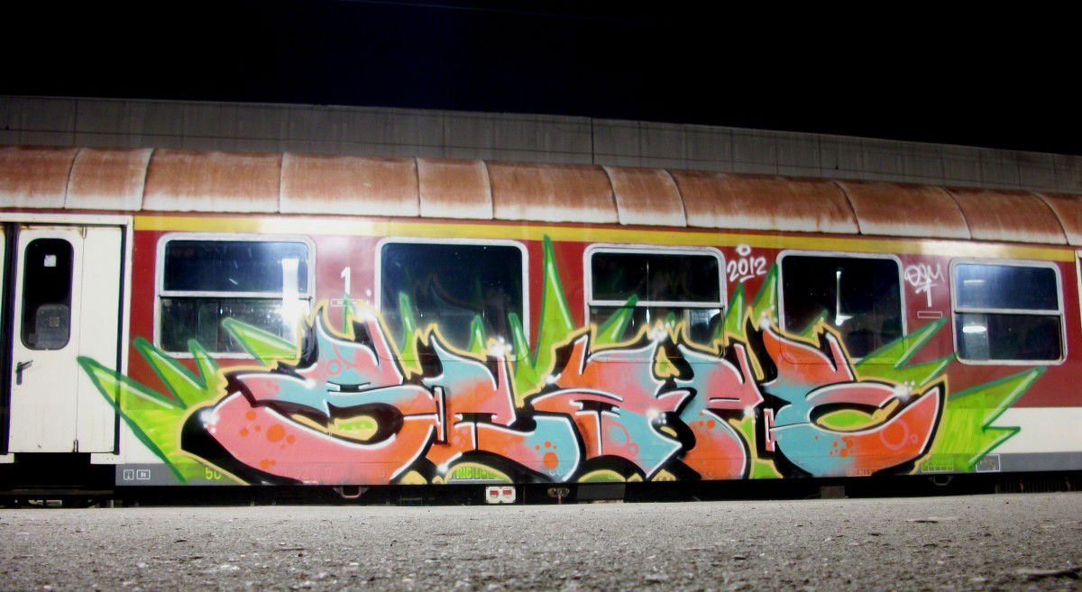 Graffiti Train - Photo by Scape