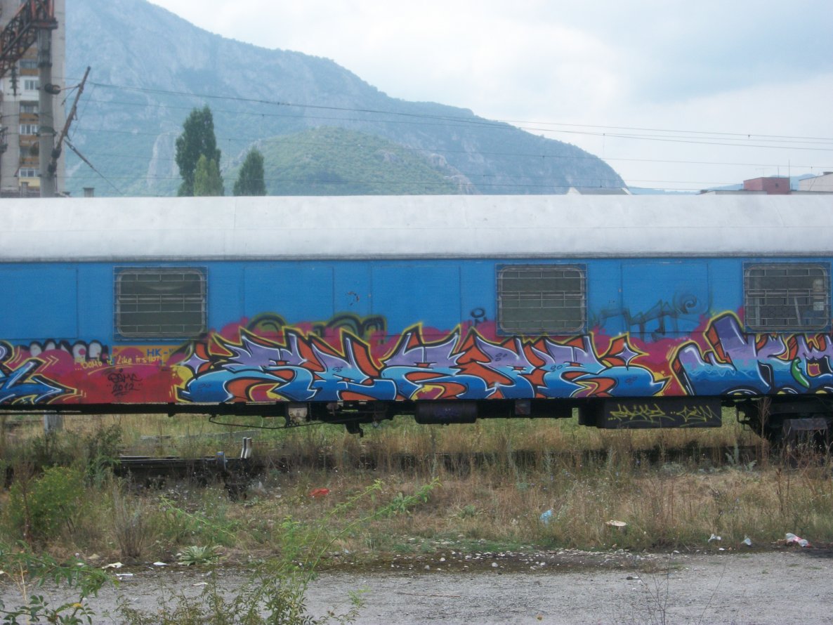 Graffiti Train in Sofia - Photo by Scape - Scape, OSM, OSMC (2012)