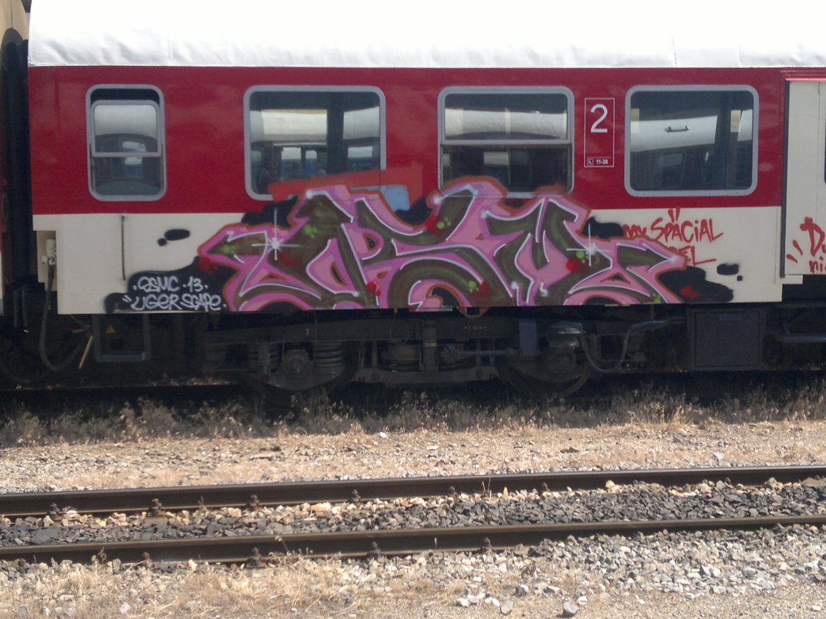 Graffiti Train - Photo by Scape - scape, osm, osmc (2013)