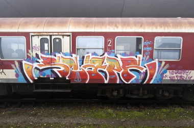 Graffiti Train in Sofia - Photo by Scape - scape, osm, osmc (2011)