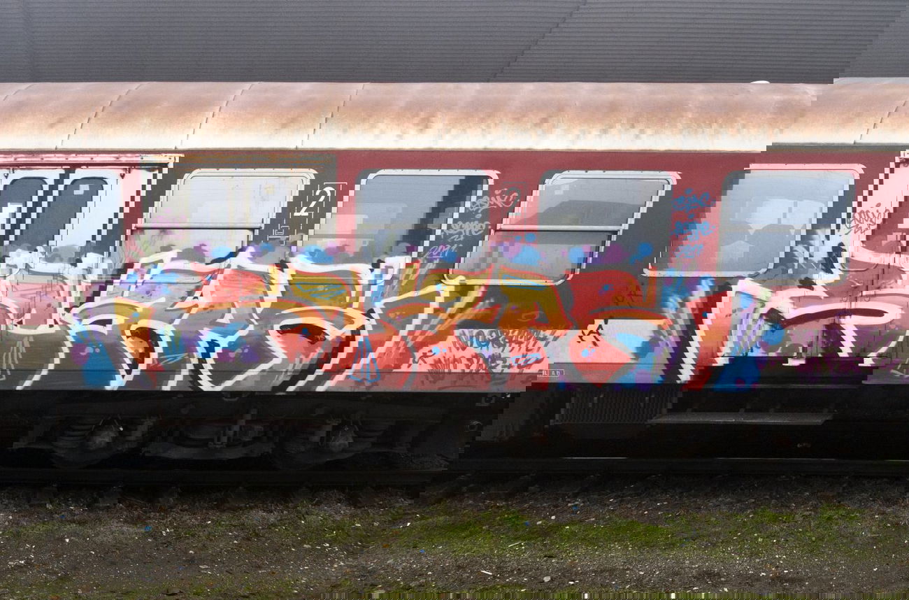 Graffiti Train in Sofia - Photo by Scape - scape, osm, osmc (2011)