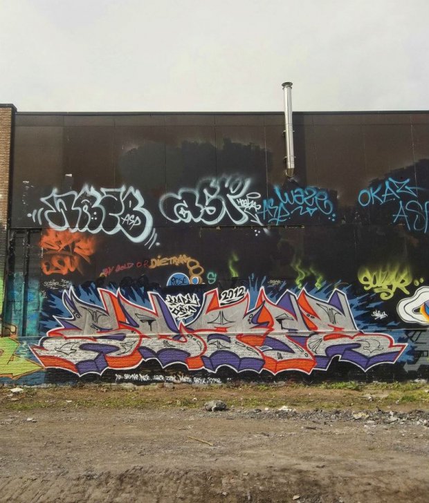 Graffiti Wall - Photo by Scape - scape, osm, belgium (2012)