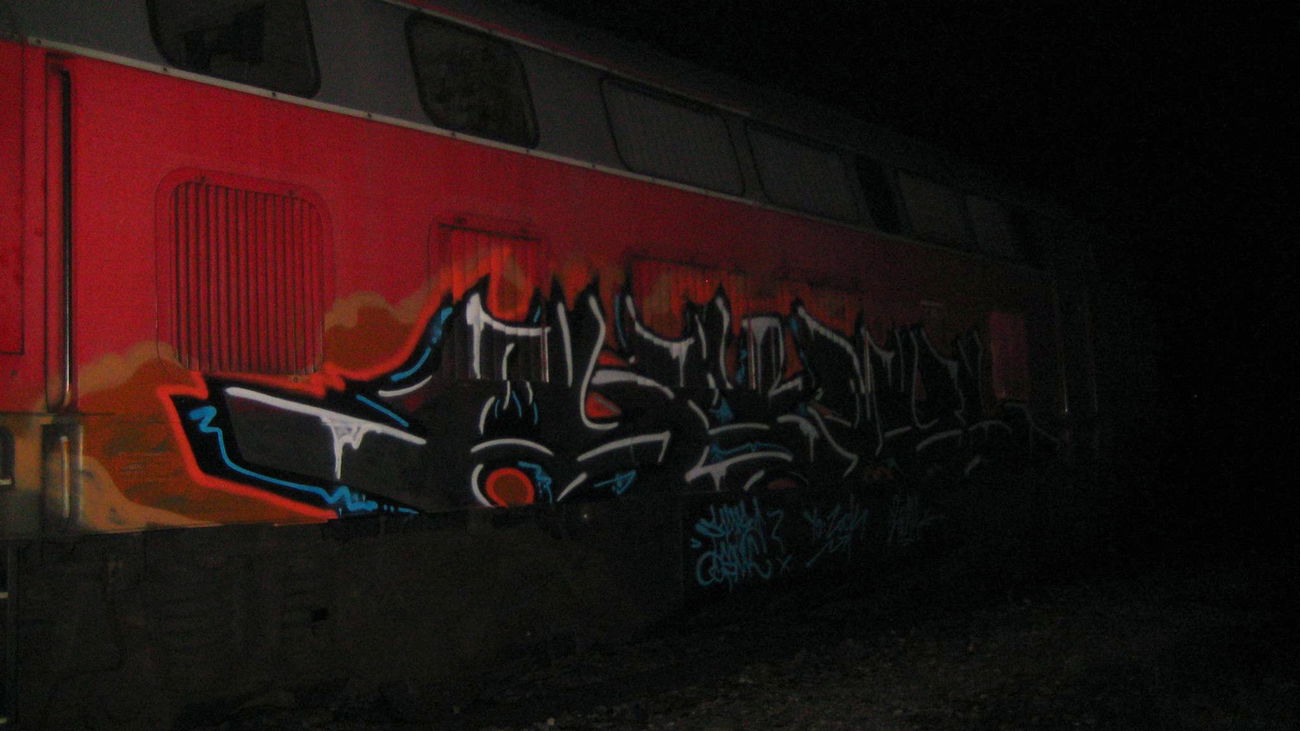 Graffiti Train - Photo by Scape - scape, osm, osmc